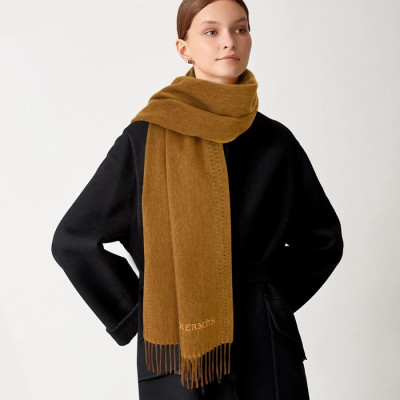 에르메스 여성 카멜 머플러 - Hermes Womens Camel Muffler - he550x