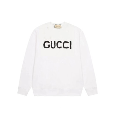 구찌 남성 베이직 화이트 맨투맨 - Gucci Mens White Tshirts - gu1150x