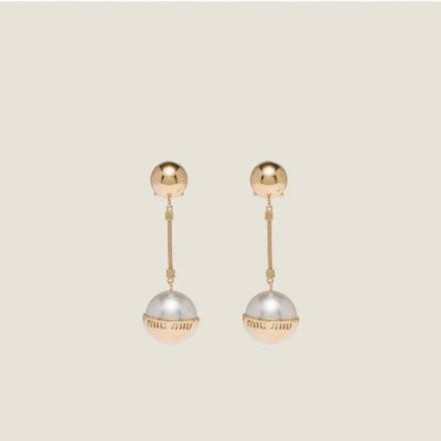 미우미우 여성 골드 이어링 - Miumiu Womens Gold Earring - acc800x