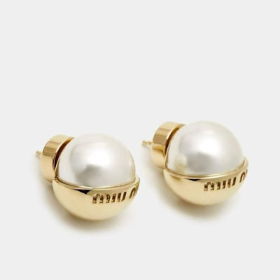미우미우 여성 골드 이어링 - Miumiu Womens Gold Earring - acc800x