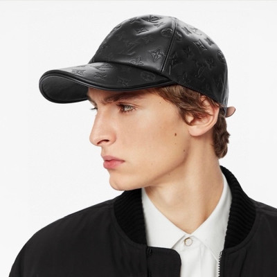 루이비통 남/녀 블랙 볼캡 - Louis vuitton Unisex Black Ballcap - acc1083x