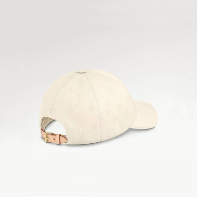 루이비통 남/녀 화이트 볼캡 - Louis vuitton Unisex White Ballcap - acc1084x