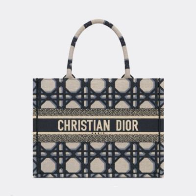 디올 여성 네이비 북토트 - Dior Womens Navy Book Tote - ba03x