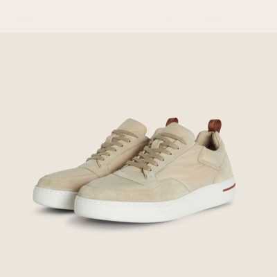 로로피아나 남성 아이보리 스니커즈 - Loro Piana Mens Ivory Sneakers - sh34x