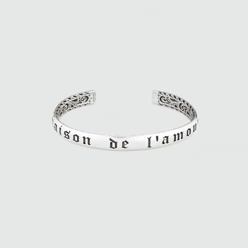 구찌 여성 화이트 골드 팔찌 - Gucci Womens White Gold Bangle - acc1203x