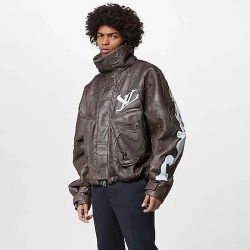 루이비통 남성 브라운 가죽 자켓 - Louis vuitton Mens Brown Jackets - cl128x