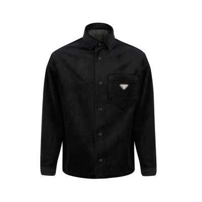 프라다 남성 모던 블랙 셔츠 - Prada Mens Black Shirts - cl153x