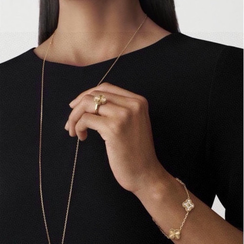 반클리프 아펠 여성 골드 반지 - Van Cleef & Arpels Womens Gold Ring - acc1296x