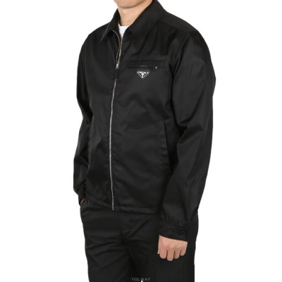프라다 남성 블랙 자켓 - Prada Mens Black Jackets - prc17x
