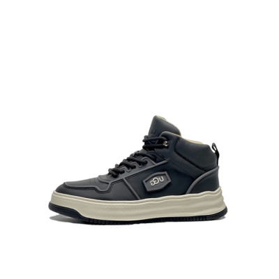 어그 남성 블랙 하이탑 스니커즈 - UGG Mens Black Sneakers - ugs06x