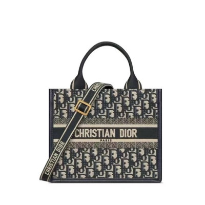 디올 여성 네이비 북토트 - Dior Womens Navy Book Tote - dib14x