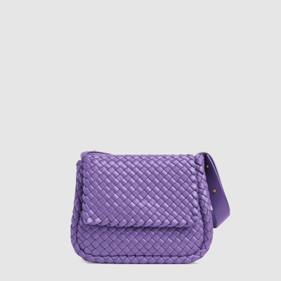 보테가 베네타 여성 퍼플 숄더백 - Bottega veneta Womens Purple Shoulder Bag - bvb105x
