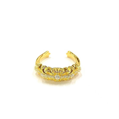 크롬하츠 남/녀 골드 반지 - Chrome Hearts Unisex Gold Ring - acc1487x