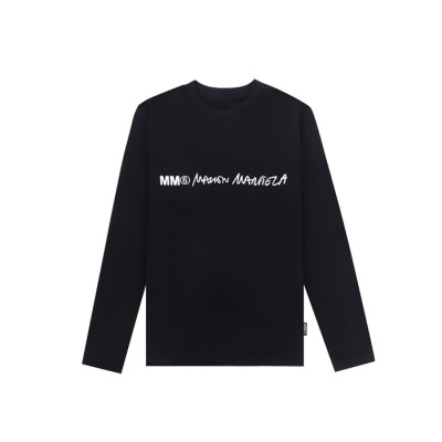 메종 마르지엘라 남성 블랙 긴팔티 - Maison Margiela Mens Black Tshirts - mac77x