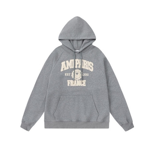 아미 남성 캐쥬얼 그레이 후드티 - Ami Mens Gray Hoodie - amc141x