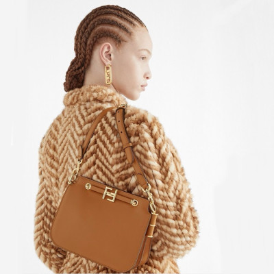 펜디 여성 브라운 터치 숄더백 - Fendi Womens Touch Bag - feb201x