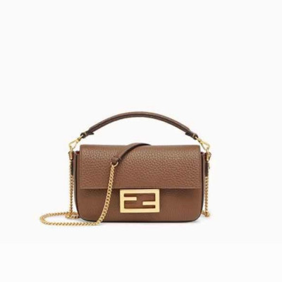 펜디 여성 미니 브라운 바게트 백 - Fendi Womens Baguette Bag - feb222x