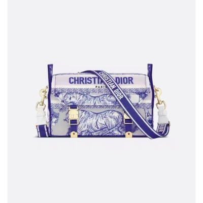 디올 여성 블루 캠프백 - Dior Womens Blue Camp Bag - dib354x