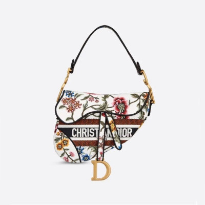 디올 여성 화이트 새들백 - Dior Womens White Saddle Bag - dib361x