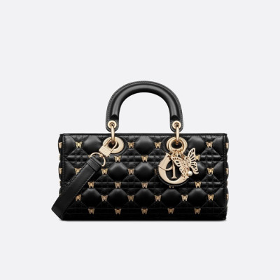 디올 여성 블랙 디조이 백 - Dior Womens Black D-Joy Bag - dib423x