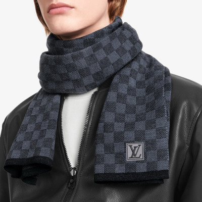 루이비통 남성 블랙 머플러 - Louis vuitton Mens Black Muffler - acc1606x