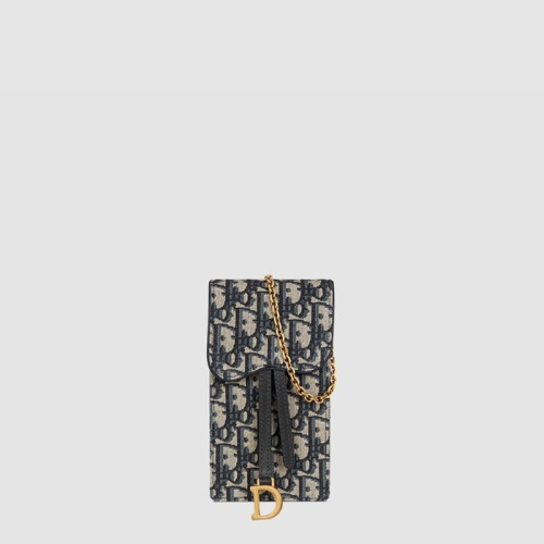 디올 여성 네이비 몽테뉴 폰백 - Dior Womens Navy Phone Bag - dib571x