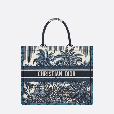 디올 여성 네이비 북토트 - Dior Womens Navy Book Tote - dib664x