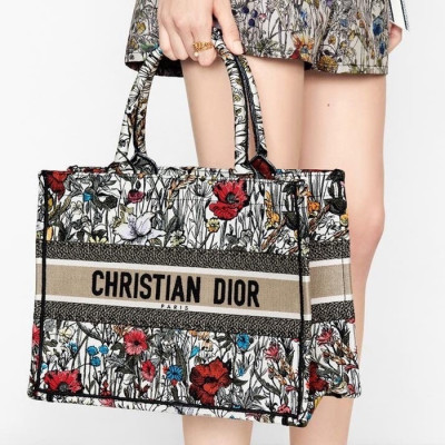 디올 여성 블랙 북토트 - Dior Womens Black Book Tote - dib671x