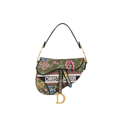 디올 여성 그린 새들백 - Dior Womens Green Saddle Bag - dib707x