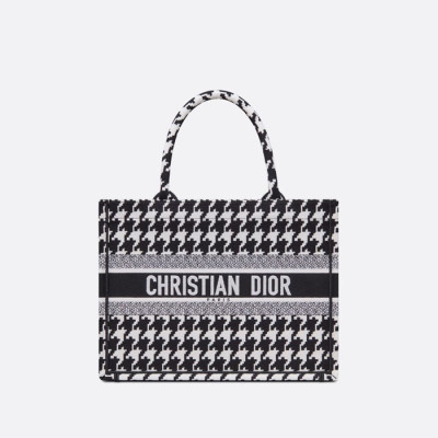 디올 여성 블랙 북토트 - Dior Womens Black Book Tote - dib751x