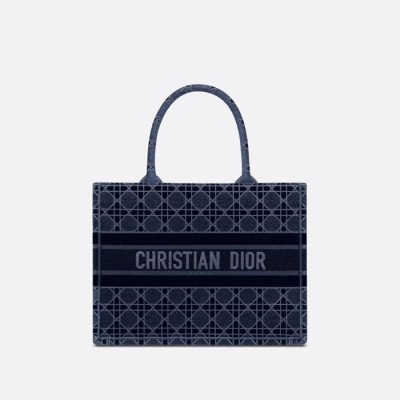 디올 여성 네이비 북토트 - Dior Womens Navy Book Tote - dib835x