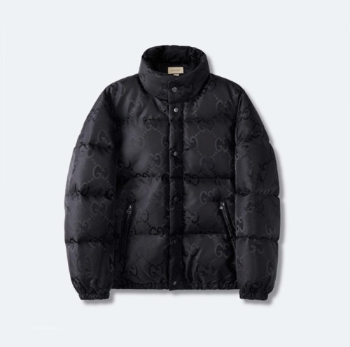 구찌 남/녀 블랙 덕다운 패딩 - Gucci Unisex Black Padding - guc163x