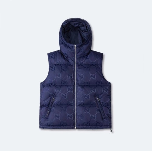 구찌 남성 네이비 다운 베스트 - Gucci Mens Navy Vest - guc164x