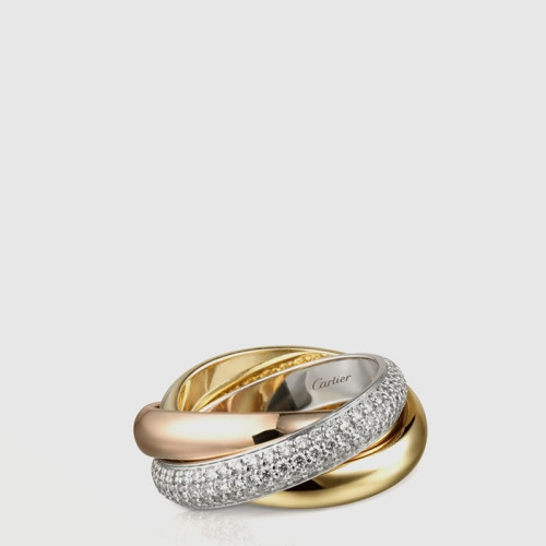 까르띠에 트리니티 링 - Cartier Womens Trinity Ring - acc1661x