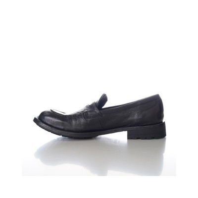 발망 남성 블랙 로퍼 - Balmain Mens Black Loafer - bas83x