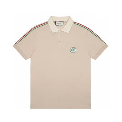 구찌 남성 베이지 폴로 반팔티 - Gucci Mens Polo Short sleeved Tshirts - guc222x