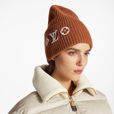 루이비통 남/녀 브라운 비니 - Louis vuitton Unisex Brown Beanie - acc1744x