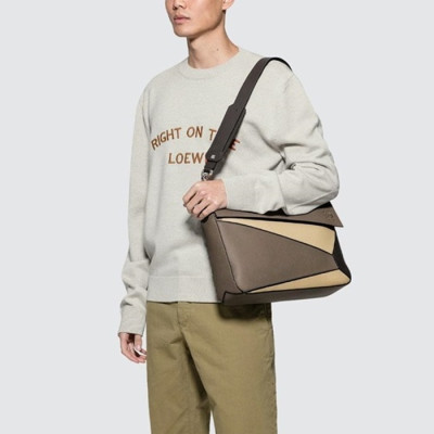 로에베 남성 브라운 퍼즐백 - Loewe Mens Puzzle Bag - lob946x