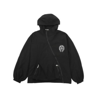 크롬하츠 남성 블랙 후디 - Chrom hearts Mens Black Hoodie - chc123x