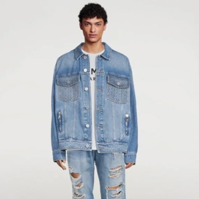 발망 남성 블루 자켓- Balmain Mens Blue Jackets - bmc01x