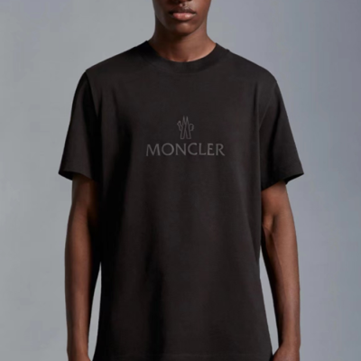 몽클레어 남성 블랙 크루넥 반팔티 - Moncler Mens Black Tshirts - moc170x