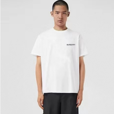 버버리 남성 화이트 반팔티 - Burberry Mens White Tshirts - buc281x