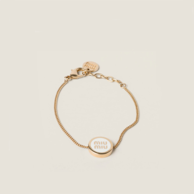 미우미우 여성 골드 팔찌 - Miumiu Womens Gold Bangle - acc1895x