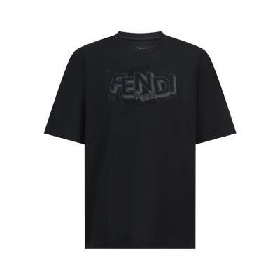펜디 남성 라운드 반팔티 - Fendi Mens Round Tshirt - fec210x