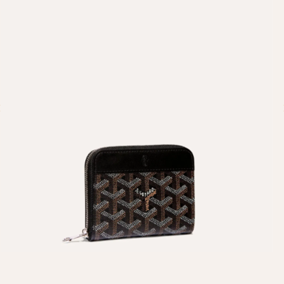 고야드 남/녀 마티뇽 블랙 지갑 PM - Goyard Unisex Matignon Wallets - gow44x