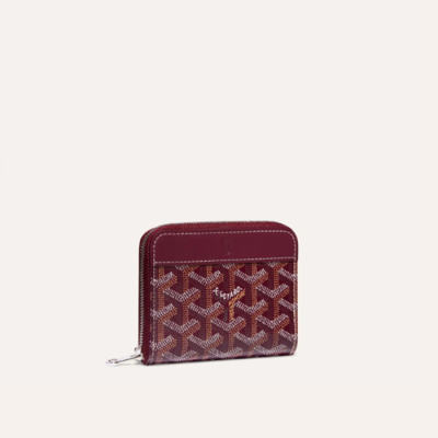 고야드 남/녀 마티뇽 버건디 지갑 PM - Goyard Unisex Matignon Wallets - gow49x