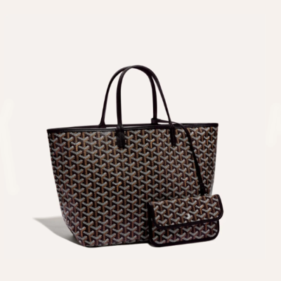 고야드 남/녀 블랙 생루이 백 - Goyard Unisex Saint Louis Bag - gob1109x