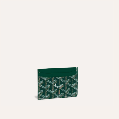 고야드 남/녀 그린 생쉴피스 카드 홀더 - Goyard Unisex Saint Sulpice Card Holder - gow98x