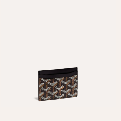 고야드 남/녀 블랙 생쉴피스 카드 홀더 - Goyard Unisex Saint Sulpice Card Holder - gow104x