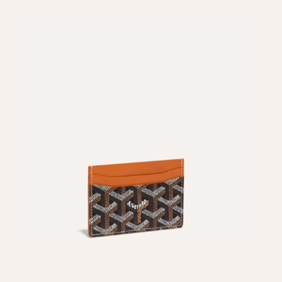 고야드 남/녀 블랙 탄 생쉴피스 카드 홀더 - Goyard Unisex Saint Sulpice Card Holder - gow105x